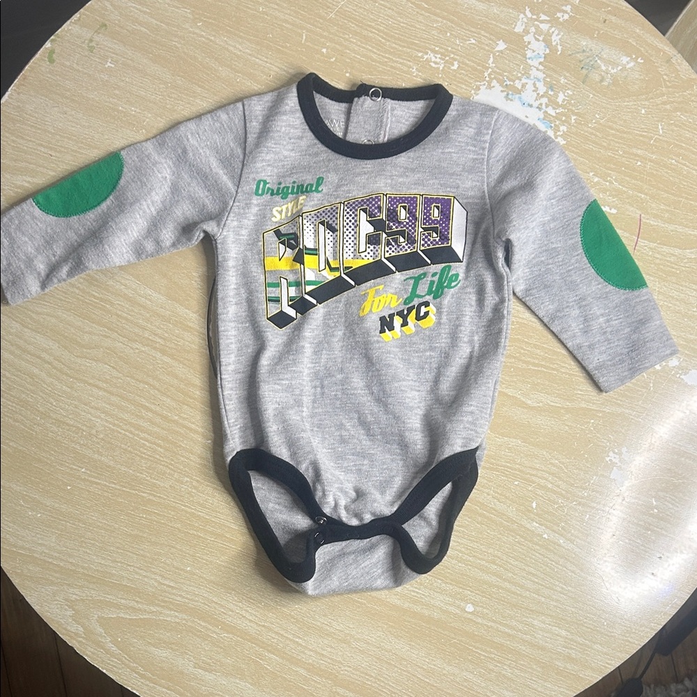 Rocawear Gray and Black NYC Bodysuit